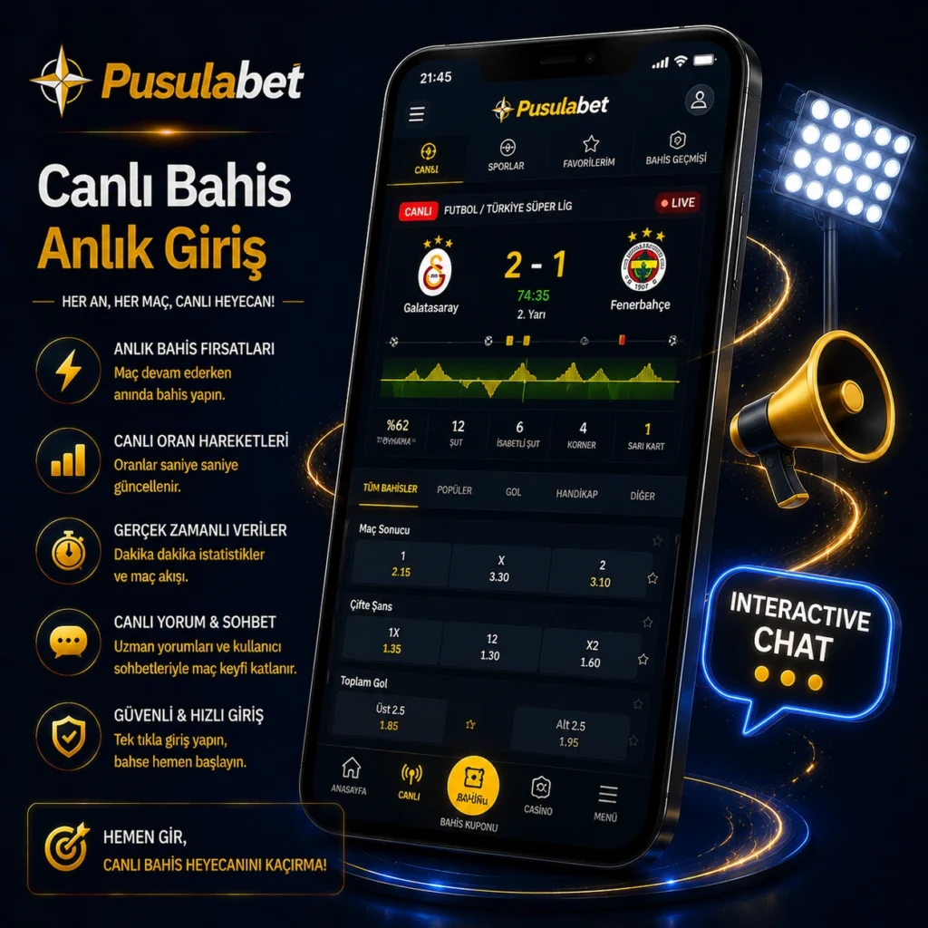 Canlı Bahis Sistemine Giriş Yapın