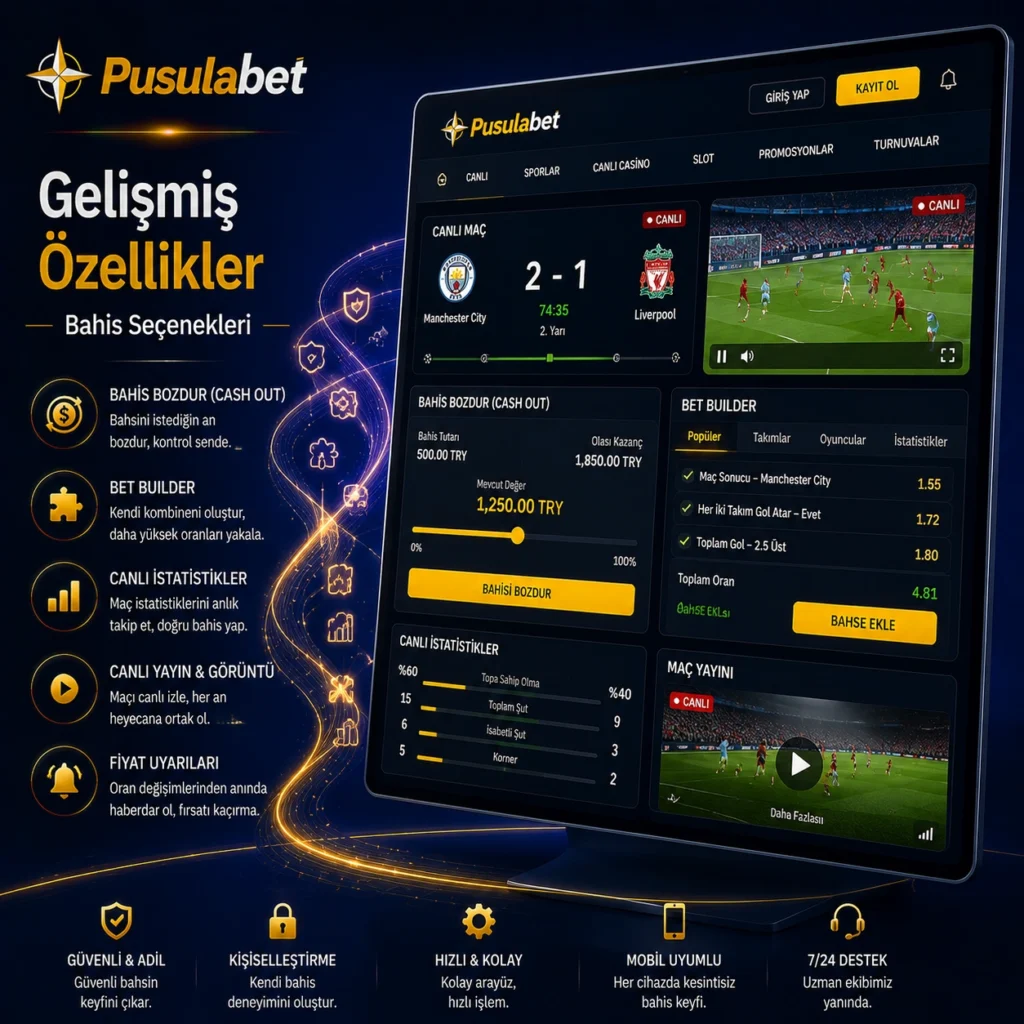Gelişmiş Bahis Özelliklerinden Yararlanın
