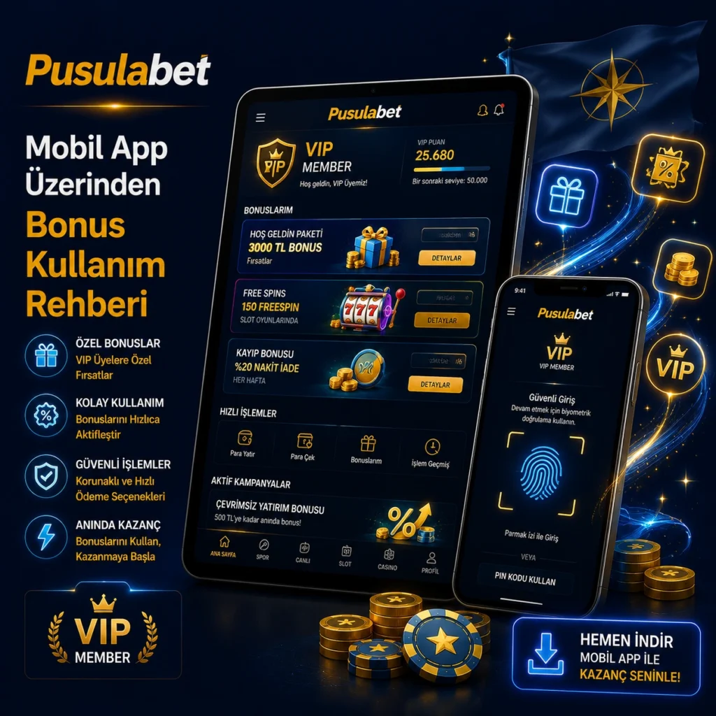 Mobil app Üzerinden bonus Kullanımı