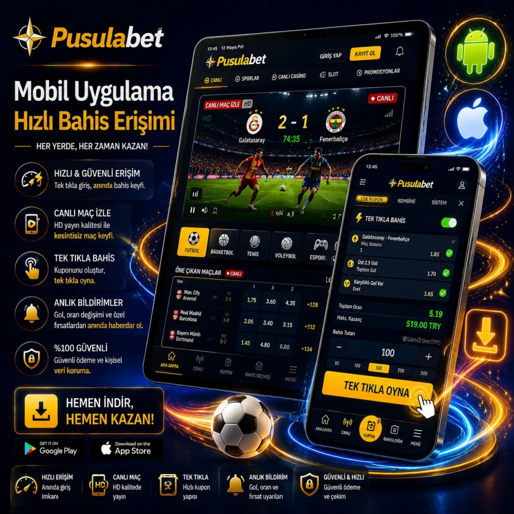 Mobil App ve Uygulama Üzerinden Bahis Yapın