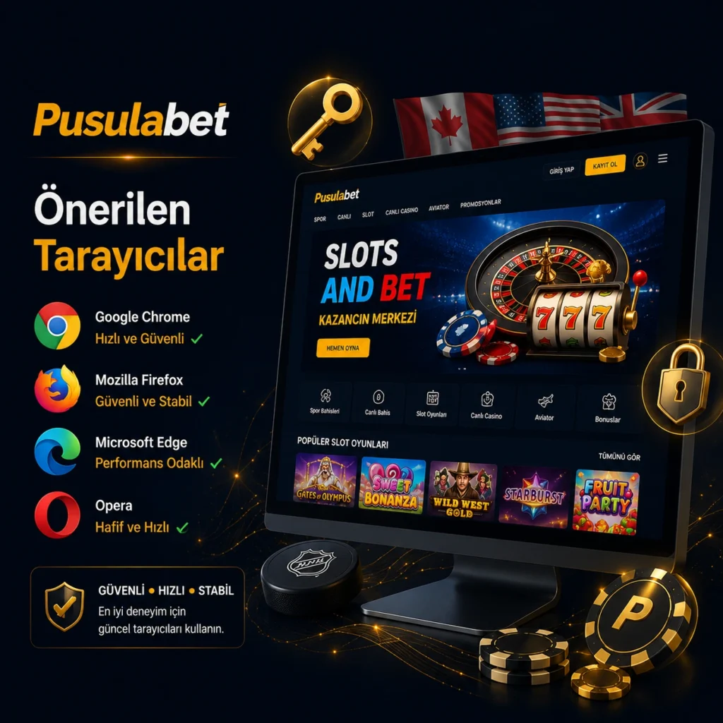 Slots ve bet İçin Önerilen Tarayıcılar